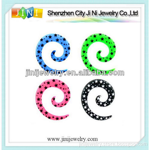 spiral ear plugs body jewelry